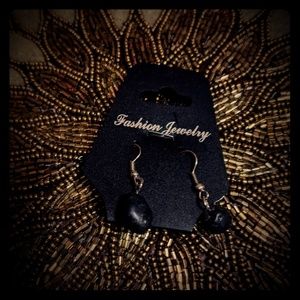 3 for $10 earrings black stone dangle earrings